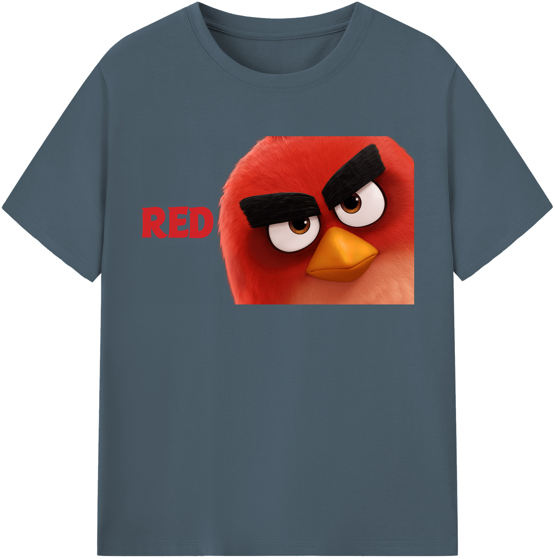 （画像用） Angry Birds アングリーバード 綿100％半袖Tシャツ（フロントプリント）